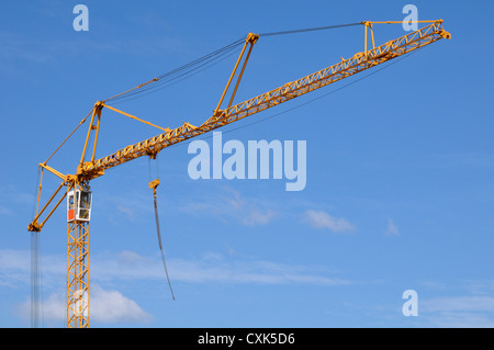 Bau Kran, Sete, Herault, Languedoc-Roussillon, Frankreich Stockfoto