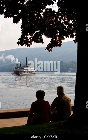 Dampfer Minne-Ha-Ha am Lake George, New York State Stockfoto