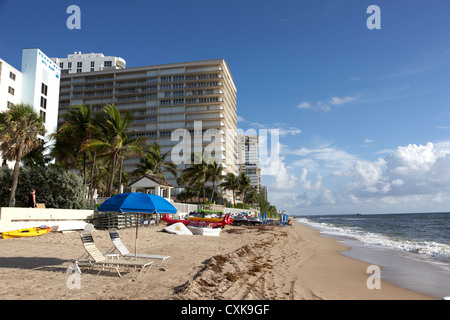 Ferienwohnungen Hotels und am Strand Entwicklungen Fort Lauderdale beach Florida usa Stockfoto