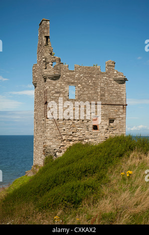 Greenan Ayr Schloss aus dem 16. Jahrhundert Wohnturm an der Küste von Ayrshire, Schottland.  SCO 8567 Stockfoto