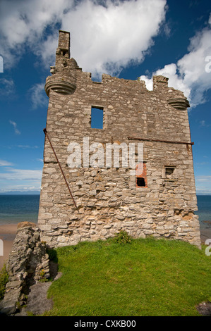 Greenan Ayr Schloss aus dem 16. Jahrhundert Wohnturm an der Küste von Ayrshire, Schottland.  SCO 8569 Stockfoto