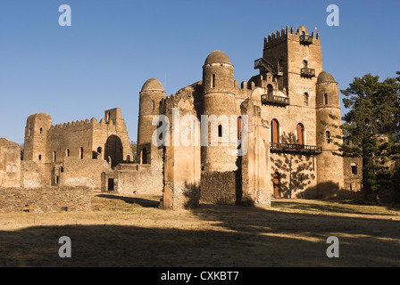 Elk200-2269 Äthiopien, Gondar, königliche Gehege, Fasilidas' Palace Stockfoto