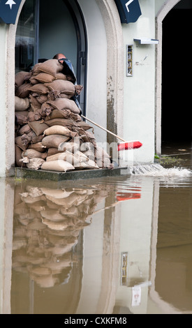 Hochwasser in Passau, Deutschland Stockfoto