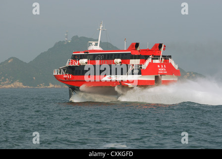 Tragflächenboot von Macau, Hong Kong, China. Stockfoto