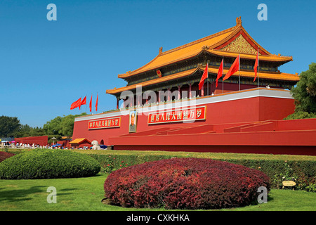 China, Peking, die Verbotene Stadt, Platz des himmlischen Friedens Gärten. Stockfoto