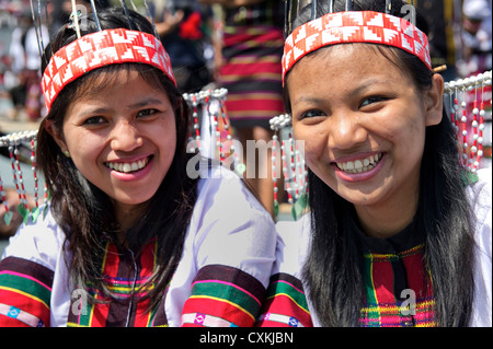 Die Menschen und die Kostüme des Stammes Lushai in Mizoram, ein Staat in Nordost-Indien. Stockfoto