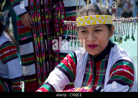 Die Menschen und die Kostüme des Stammes Lushai in Mizoram, ein Staat in Nordost-Indien. Stockfoto