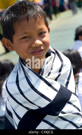 Die Menschen und die Kostüme des Stammes Lushai in Mizoram, ein Staat in Nordost-Indien. Stockfoto