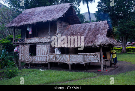 Traditionelle Dorf nach Hause in Erap Tal, Papua-Neu-Guinea Stockfoto