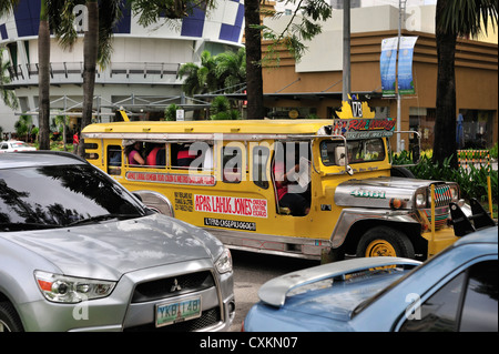 Jeepney ich T Parken Cebu City Philippinen Stockfoto