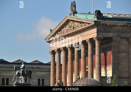 Reiterstandbild Friedrich Wilhelm IV., Alte Nationalgalerie, Museumsinsel, Berlin, Deutschland Stockfoto