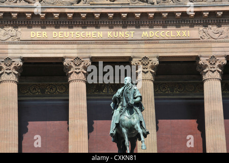 Reiterstandbild Friedrich Wilhelm IV., Alte Nationalgalerie, Museumsinsel, Berlin, Deutschland Stockfoto