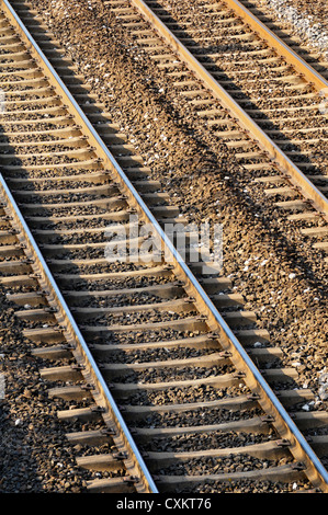 Railroad Tracks, Montpellier, Herault, Frankreich Stockfoto