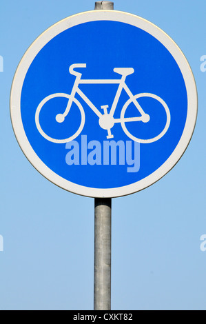 Fahrrad benutzen nur Straßenschild, Montpellier, Herault, Frankreich Stockfoto