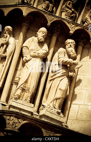 Detail der Kathedrale Tür. Burgos-Stadt. Kastilien und Leon, Spanien. Stockfoto