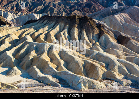 Death Valley Nationalpark, Zabriskie Point, Kalifornien Stockfoto