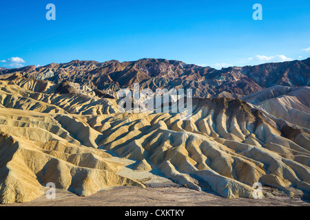 Death Valley Nationalpark, Zabriskie Point, Kalifornien Stockfoto