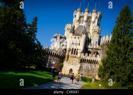 Butron Burg. Gatika, Biskaya, Spanien. Stockfoto