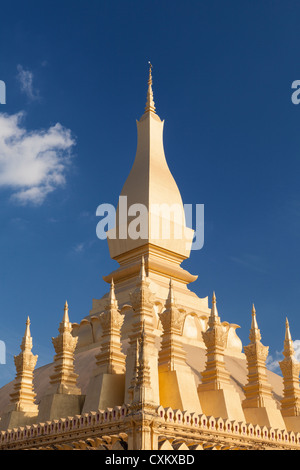 Pha, die Luang (Pha Tat Luang), Vientiane, Laos Stockfoto