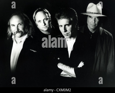 CROSBY, STILLS, NASH & YOUNG. Promofoto von Rock-Gruppe über 1995. Aus l: Dave Crosby, Stephen Stills, Graham Nash, Neil Young Stockfoto