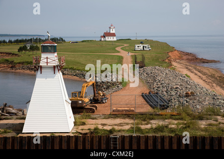 Lighhouses im Holz Inseln Provincial Park auf Prince Edward Island, Canada Stockfoto