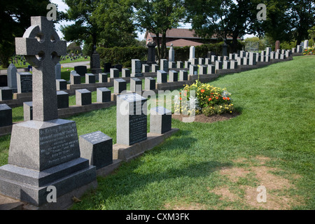 Gräber von denen in der Titanic-Katastrophe getötet: Fairview Lawn Friedhof, Windsor Street, Halifax, Nova Scotia Stockfoto