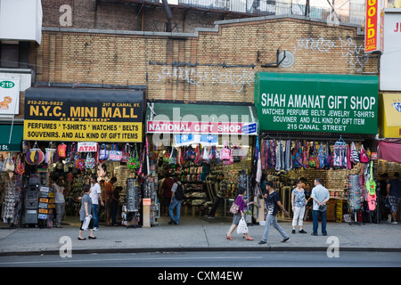 Geschenk-Shops in Chinatown, New York Stockfoto