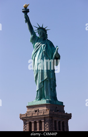 Die Freiheitsstatue auf Liberty Island, New York Stockfoto