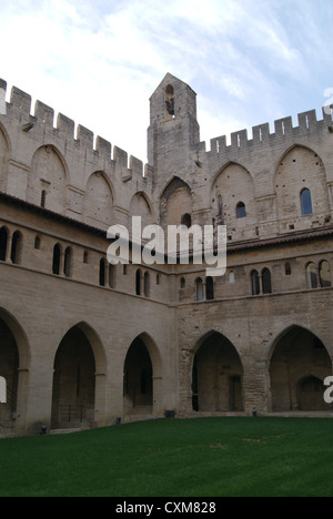 Burg der Päpste in Avignon, Frankreich, Interieur. Stockfoto