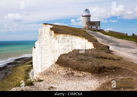 Belle Tout Leuchtturm am Beachy Head in der Nähe von Eastbourne, East Sussex, England UK Stockfoto