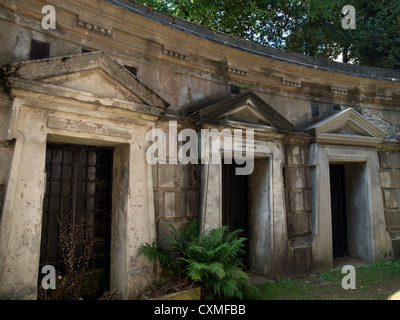 Highgate Friedhof West in London. Stockfoto