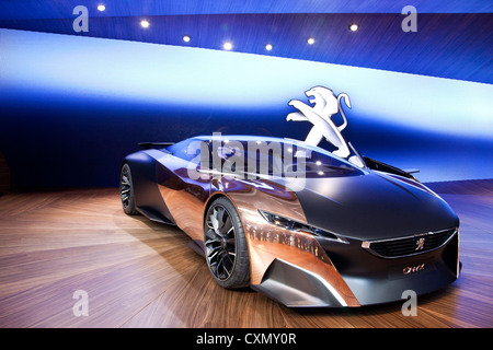 Peugeot Onyx-Konzept auf der Paris Motor Show 2012 Stockfoto