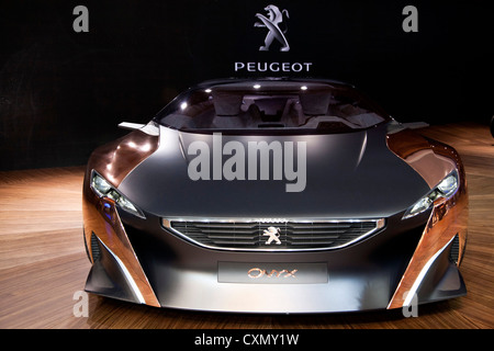 Peugeot Onyx-Konzept auf der Paris Motor Show 2012 Stockfoto