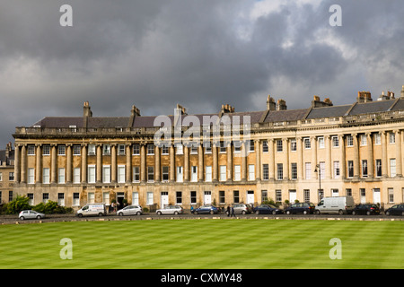 Die Royal Crescent in Bath England Großbritannien. Stockfoto