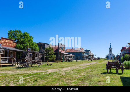 Main Street in "1880 Town" westlichen Attraktion in Murdo, South Dakota, USA Stockfoto