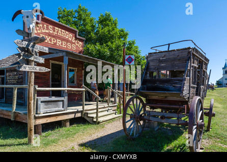 Wells Fargo Büro auf der Main Street in "1880 Town" westlichen Attraktion in Murdo, South Dakota, USA Stockfoto