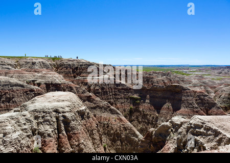 Die großen Badlands Overlook, Badlands Nationalpark, South Dakota, USA Stockfoto