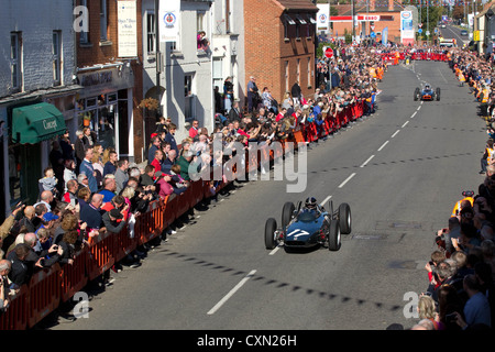 BRM-Tag in den Markt der Stadt Bourne, Lincolnshire Stockfoto