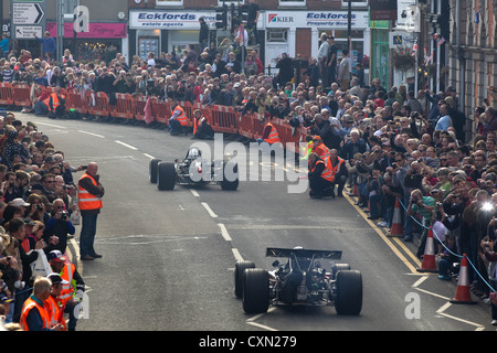 BRM-Tag in den Markt der Stadt Bourne, Lincolnshire Stockfoto