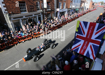 BRM-Tag in den Markt der Stadt Bourne, Lincolnshire Stockfoto