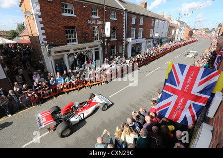 BRM-Tag in den Markt der Stadt Bourne, Lincolnshire Stockfoto