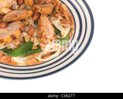 Würziges Huhn Erdnuss Stockfoto