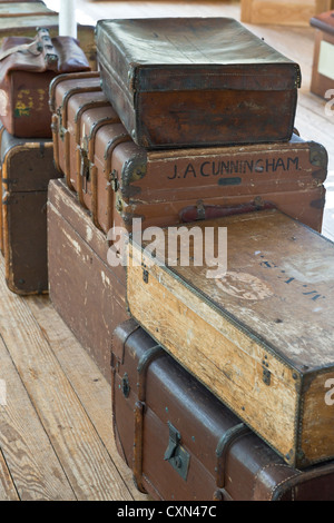 Koffer, Koffer und Gepäck. Bristol, England Stockfoto