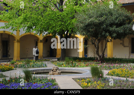 Blick auf den berühmten Gärten der Espace Van Gogh in Arles, Frankreich, europa, eu Stockfoto