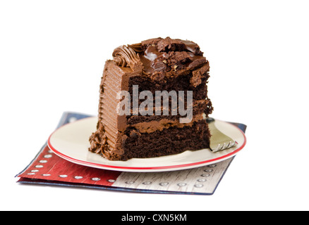 Schokoladen-Kuchen Stockfoto