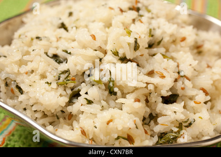 Jeera Rice, ein klassisches Gericht aus Südindien Stockfoto