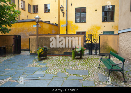 Hof vor Finska Kyrkan der finnischen Kirche Gamla Stan Altstadt Stockholm Schweden Europa Stockfoto