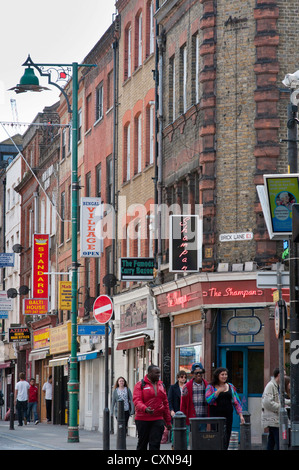 Brick Lane und Bangladesch, die indischen Restaurants und Curry Häuser, London, UK Stockfoto