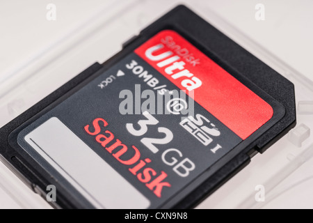 SanDisk 32GB Ultra SD Speicherkarte Stockfoto