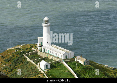 South Stack Leuchtturm auf Holy Island, Anglesey, Nordwales Stockfoto